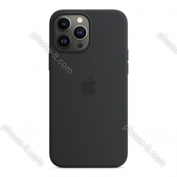 Apple iPhone 13 Pro Max Silicone Case with MagSafe Midnight 