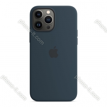 Apple iPhone 13 Pro Max Silicone Case with MagSafe Abyss Blue 