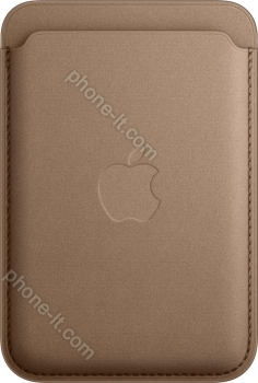 Apple iPhone Feingewebe wallet with MagSafe Taupe 