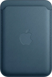 Apple iPhone Feingewebe wallet with MagSafe pacific синий