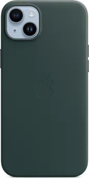 Apple leather case with MagSafe для iPhone 14 Plus forest green