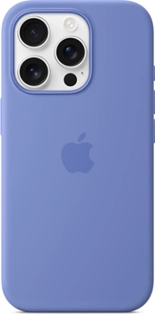 Эпл silicone case with MagSafe для Айфон 16 Про violet
