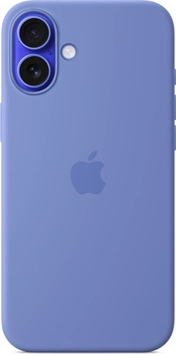Эпл silicone case with MagSafe для Айфон 16 Плюс violet