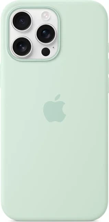 Эпл silicone case with MagSafe для Айфон 16 Про Макс Aquamarin