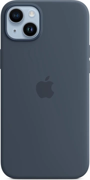 Эпл silicone case with MagSafe для Айфон 14 Плюс sturmblau