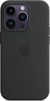 Apple silicone case with MagSafe для iPhone 14 Pro midnight