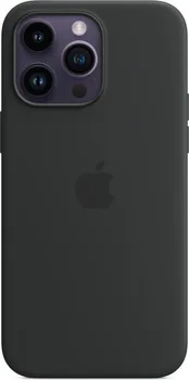Apple silicone case with MagSafe для iPhone 14 Pro Max midnight