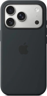 Apple silicone case with MagSafe для iPhone 17 Pro черный