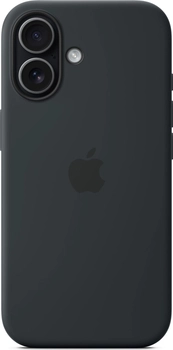 Apple silicone case with MagSafe для iPhone 17 черный