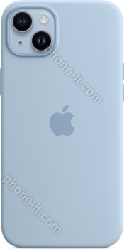 Apple silicone case with MagSafe for iPhone 14 Plus sky 