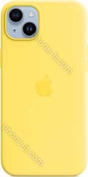 Apple silicone case with MagSafe for iPhone 14 Plus canary yellow 