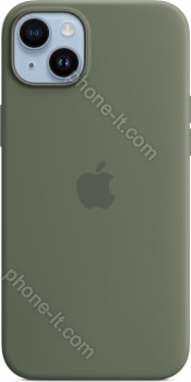Apple silicone case with MagSafe for iPhone 14 Plus Oliv 