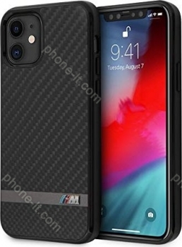BMW Hard Cover carbon M Collection for Apple iPhone 12 mini black 
