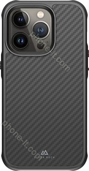 Black Rock Robust case Real carbon for Apple iPhone 14 Pro black 