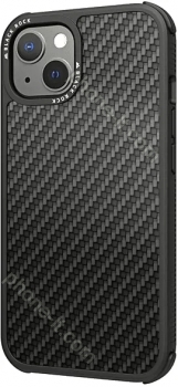 Black Rock Robust case Real carbon for Apple iPhone 13 black 