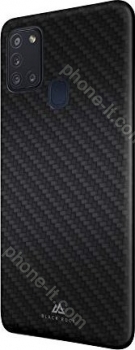 Black Rock Ultra Thin Iced case Flex carbon for Samsung Galaxy A21s black 