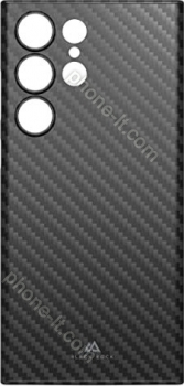 Black Rock Ultra Thin Iced case Flex carbon for Samsung Galaxy S23 Ultra black 