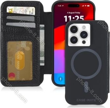 Case-Mate wallet Folio MagSafe for Apple iPhone 15 Pro black 