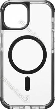 Cellularline Tetra Force Strong Guard Mag for Apple iPhone 15 transparent/black 