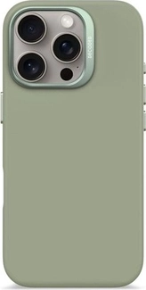 Decoded AntiMicrobial Silicone Back Cover для Эпл Айфон 16 Про jade зеленый