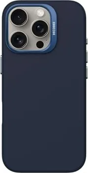 Decoded AntiMicrobial Silicone Back Cover для Apple iPhone 16 Pro Blue Print