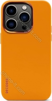 Decoded AntiMicrobial Silicone Back Cover for Apple iPhone 14 Pro Max Apricot 