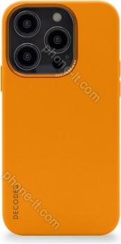 Decoded AntiMicrobial Silicone Back Cover for Apple iPhone 14 Pro Apricot 