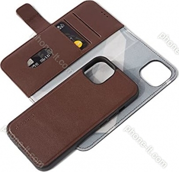 Decoded Detachable wallet for Apple iPhone 13 brown 