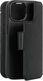 Decoded Leather Detachable wallet MagSafe для Эпл Айфон 15 черный