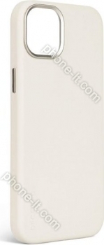 Decoded Leather Back Cover for Apple iPhone 15 Clay 