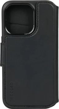 Decoded Leather Detachable wallet MagSafe для Apple iPhone 15 Pro black