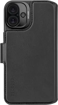 Decoded Leather Detachable wallet case для Apple iPhone 16 Plus black