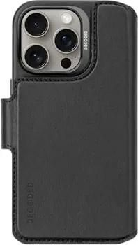 Decoded Leather Detachable wallet case для Apple iPhone 16 Pro black