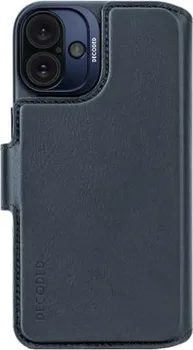 Decoded Leather Detachable wallet case для Apple iPhone 16 Plus Navy Blue