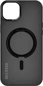 Decoded recycled plastic Loop Stand Back Cover для Apple iPhone 15 Plus transparent/black