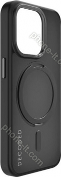 Decoded recycled plastic Loop Stand Back Cover for Apple iPhone 15 Pro transparent/black 