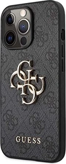 Guess Hard Cover 4G Metal Logo для Эпл Айфон 13 Про серый