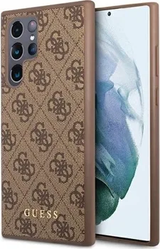 Guess Hard Cover 4G Metal Gold Logo для Samsung Galaxy S23 Ultra brown