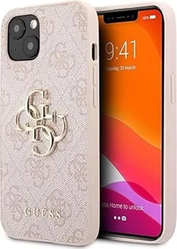 Guess Hard Cover 4G Metal Logo для Apple iPhone 13 pink