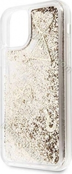 Guess Hard Cover Glitter Hearts for Apple iPhone 11 Pro gold 