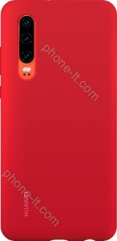 Huawei Silicone car case for P30 red 