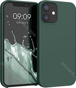 KWMobile TPU Silicone case for Apple iPhone 12 mini moss green 
