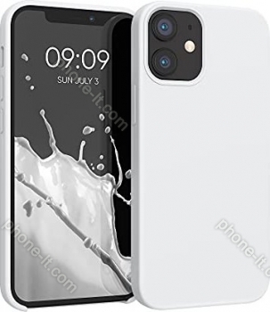 KWMobile TPU Silicone case for Apple iPhone 12 mini white 