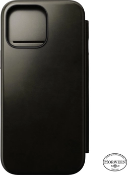 Nomad modern Horween Leather Folio для Эпл Айфон 16 Про Макс зеленый chrome