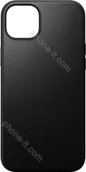 Nomad modern Leather case for Apple iPhone 15 Plus black 