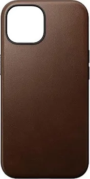 Nomad modern Leather case для Apple iPhone 15 Rustic Brown