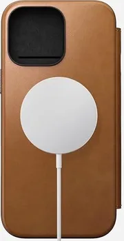 Nomad modern Leather Folio для Apple iPhone 16 Pro Max English Tan