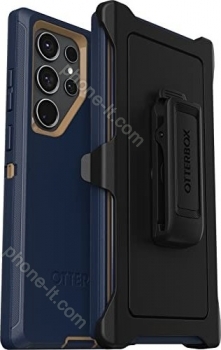 Otterbox Defender for Samsung Galaxy S23 Ultra Blue Suede Shoes 