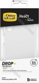 Otterbox React + Trusted glass for Samsung Galaxy A14 transparent 