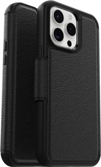 Otterbox Strada Folio MagSafe для Эпл Айфон 15 Про Макс Shadow черный